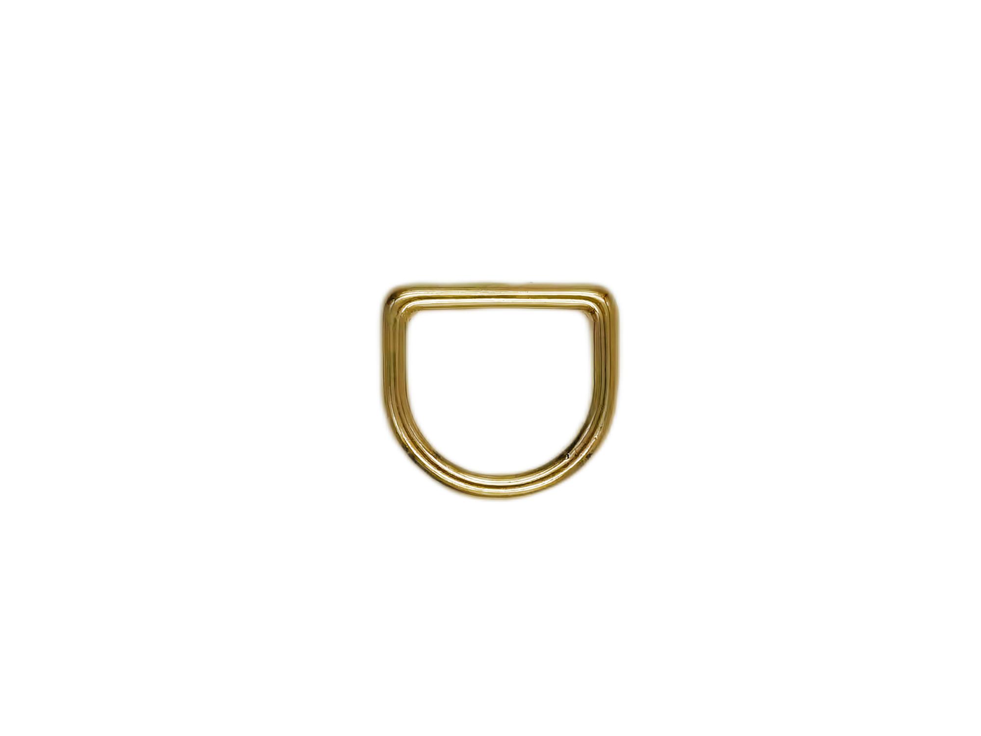 Alloy Closed D-Ring in Gold/Silver/Gunmetal/Bronze for Straps