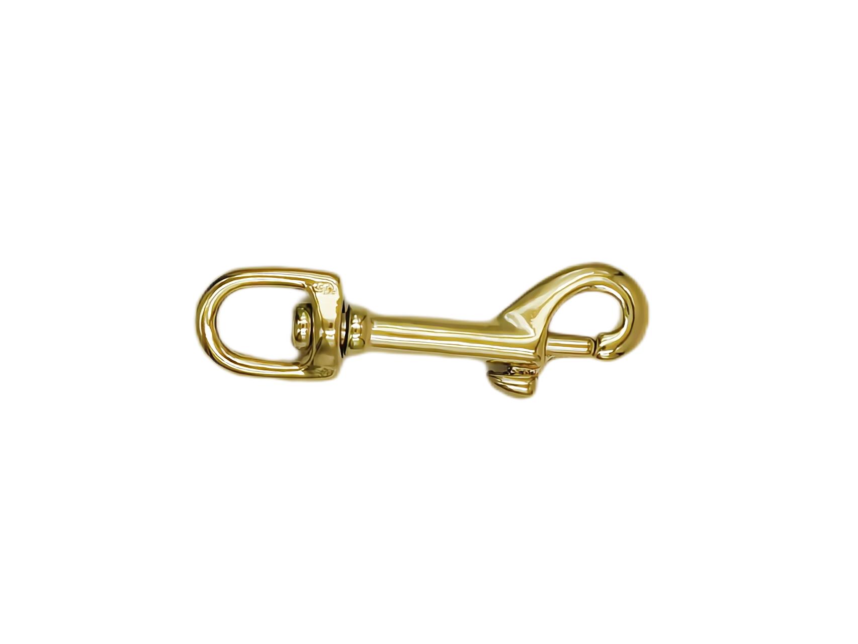 Solid Brass Snap Hook for Pet Leash and Bag Clasp