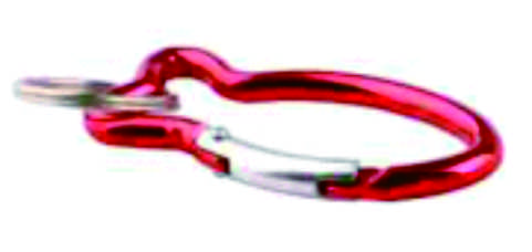 Aluminum Fish Shaped Carabiner With Tape Measure Keychain