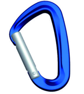 Aviation Aluminum Blue Auto Lock Quick Draw Carabiner