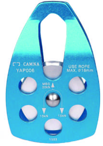 Blue Aluminum Oval Cam Ascender Rope Grab