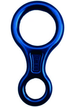 Blue Zinc Alloy Double Hole Rope Control Keychain Buckle