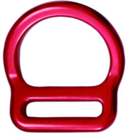 Red Zinc Alloy D Shape Spring Snap Buckle