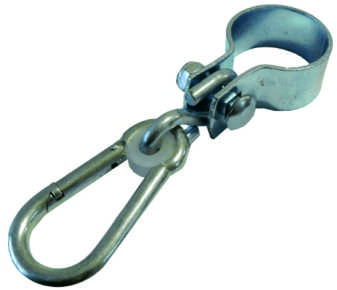 Carbon Steel Pipe Clamp Swing Hanger With Swivel Snap Hook