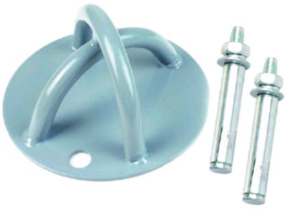 Galvanized Steel Round Base Plate Ceiling Mount Swing Hook With Bolts