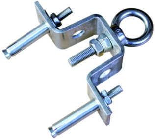 Stainless Steel Double Eye Bolt Swing Hardware Kit With Full Mounting Screws