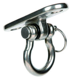 Stainless Steel Swivel Eye Swing Carabiner Connector With Ceiling Base