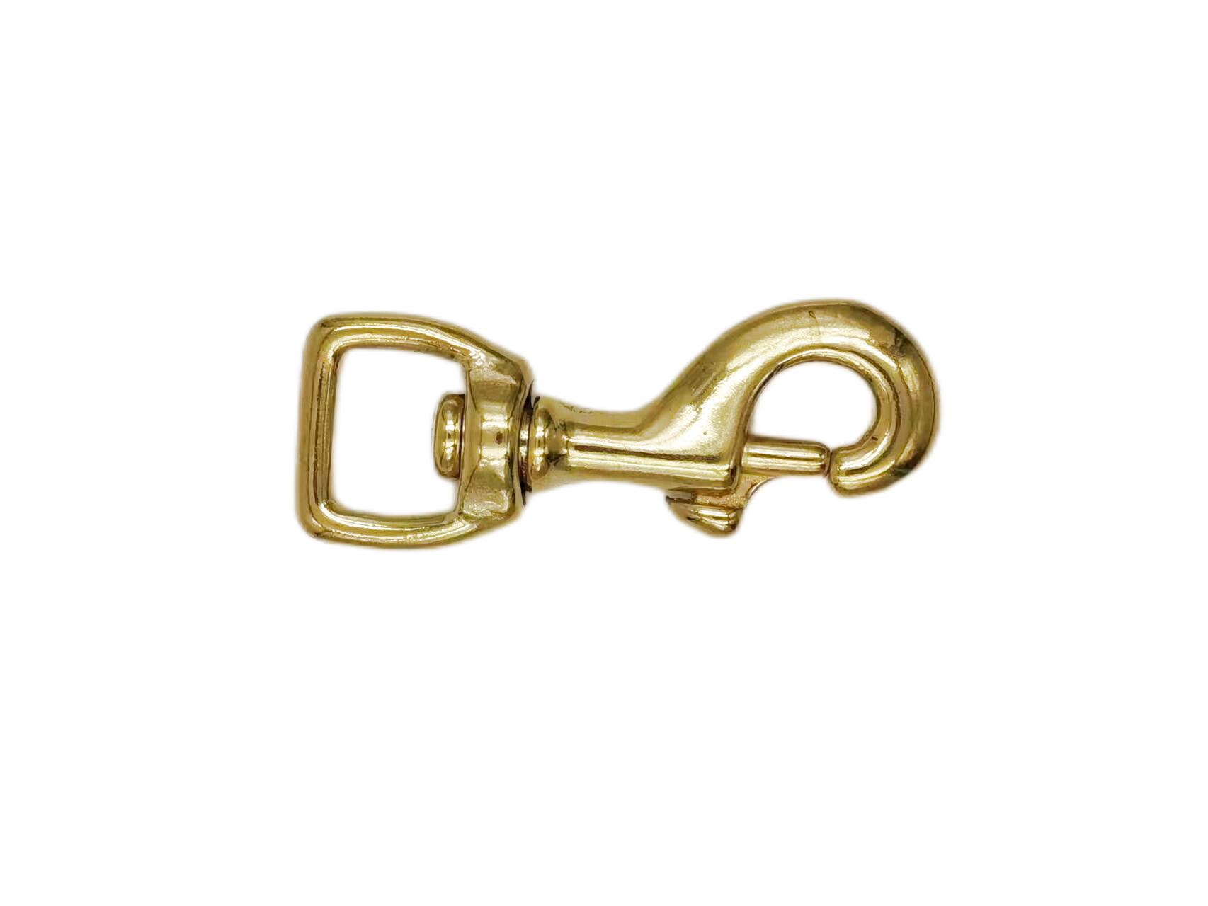 Solid Brass Lobster Swivel Hook for Leathercraft and Bags