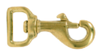 Solid Brass Lobster Hook with Square Base for Bags