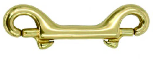 Solid Brass Double-End Hook for Bags and Pet Leash