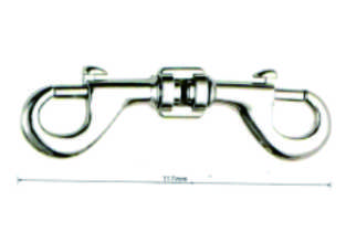 Nickel Plated Zinc Alloy Double-End Snap Hook for Bags