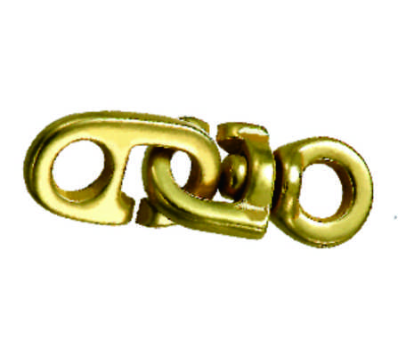 Solid Brass Marine Flag Hook with Pulley for Signal Flags