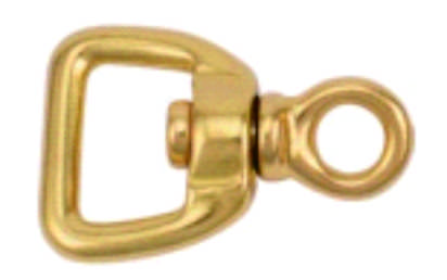 Solid Brass 360° Swivel Figure-8 Connector for Leash
