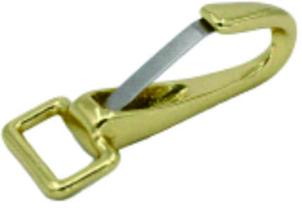 Brass Fixed Hook and Lobster Clasp for Leathercraft and Tack
