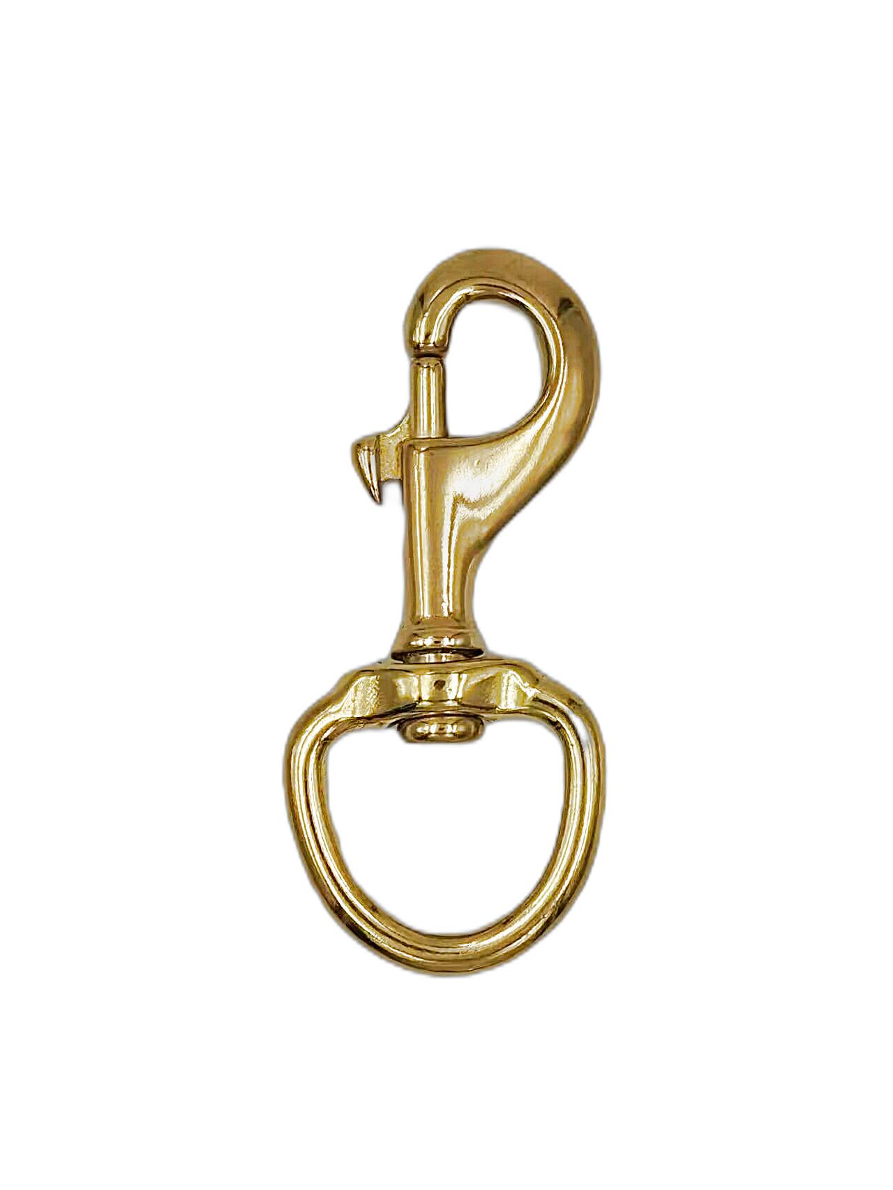 Solid Brass Snap Hook for Pet Leash and Bag Hardware