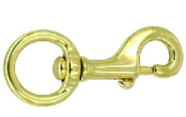 Brass Double-End Hook for Bags and Leathercraft