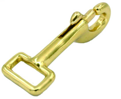 Solid Brass Square Base Hook for Bags and Leathercraft