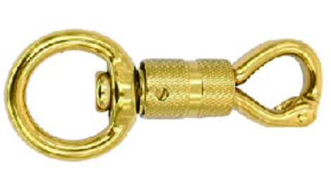 Panic Snap Heavy Duty Brass  Hook Quick Release Swivel Eye Twist Panic Snap