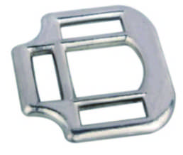 Silver Zinc Alloy 3-Way Webbing Connector for Bags and Tack