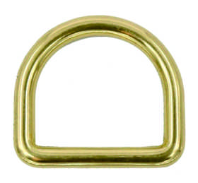 Solid Brass Seamless D-Ring 13-45mm for Bag Hardware