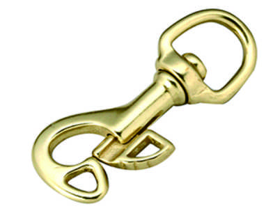 Solid Brass Snap Hook for Pet Leash and Bag Clasp
