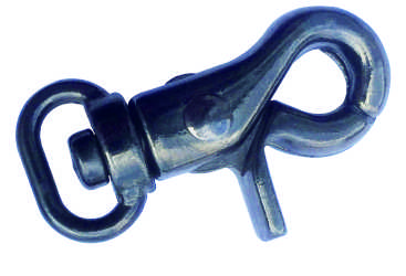 Black Coated Lobster Clasp for Bag Straps and Hardware