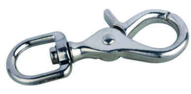 Metal Swivel Bolt Snap Hook With Small Rectangular Loop