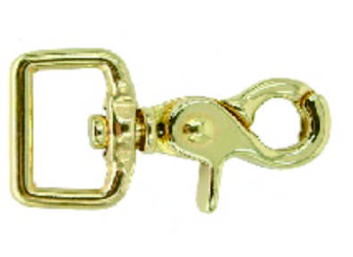 Solid Brass Cast Clamp Buckle for Bags and Leathercraft