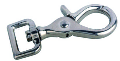 Metal Swivel Bolt Snap Hook With Wide Square Loop