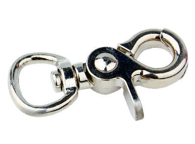 Large Polished Metal Swivel Bolt Snap Hook