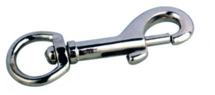 Mini Metal Straight Bolt Snap Hook With Small D Ring