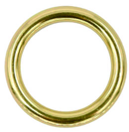 Solid Brass Seamless O-Ring for Bags and Leathercraft