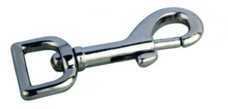 Mini Straight Bolt Snap Hook With Wide Square Loop