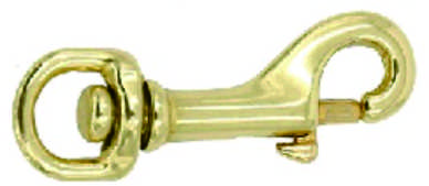 Solid Brass Double-End Hook for Bags and Leathercraft