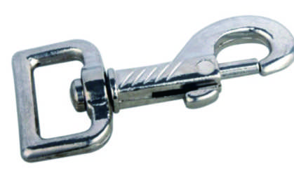 Zinc Alloy P-Shape Snap Hook for Pet Leash and Keychain