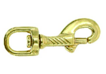 Brass Pattern Snap Hook for Pet Leash and Leathercraft