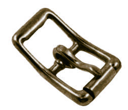Solid Brass Roller Pin Day Buckle for Belts and Bags