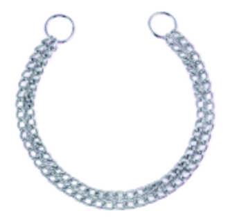 Heavy Duty Triple Ring P-Chain Collar for Dog Training