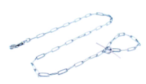Anti-Bite Metal Chain Leash for All Dog Sizes