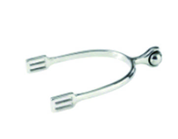 Stainless Steel English Spur with Roller Ball for Equestrian
