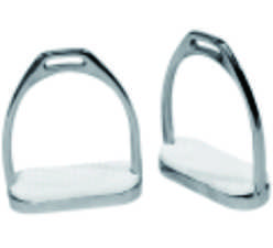 Stainless Steel Safety Stirrups with Non-Slip Footbed