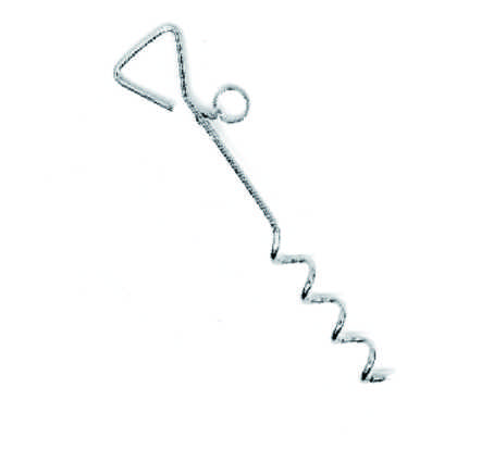 Galvanized Iron Dog Ground Stake for Pet Tethering