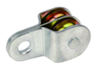 Iron Frame Double Nylon Metal Pulley