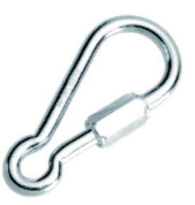 Stainless Steel Oval Screw Gate Spring Snap Hook With Fixed Eye