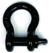 Black Oxide Coated Alloy Steel Screw Pin Bow Shackle