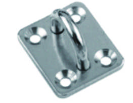 Stainless Steel Square Base Flat U-Shaped Anchor Eye Plate