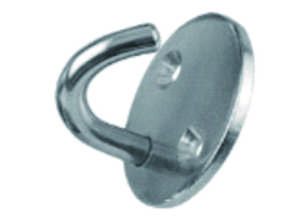 Stainless Steel Round Base U-Shaped Boat Anchor Eye Plate Strap