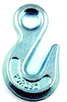 Forged Eye Hook with Galvanized Finish for Chain Connection