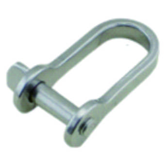 Stainless Steel Plate Dee Shackle for Marine Rigging and Outdoor Use