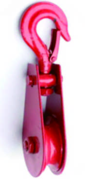 Mini Multi-Purpose Pulley Block with Hook and Ring